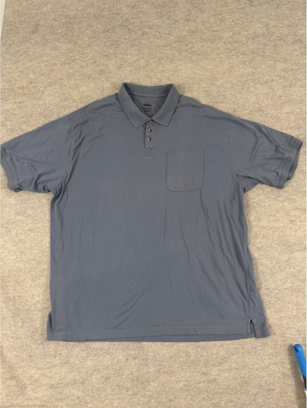 RedHead Men's 3XL Blue-Grey Polo Shirt with Chest Pocket